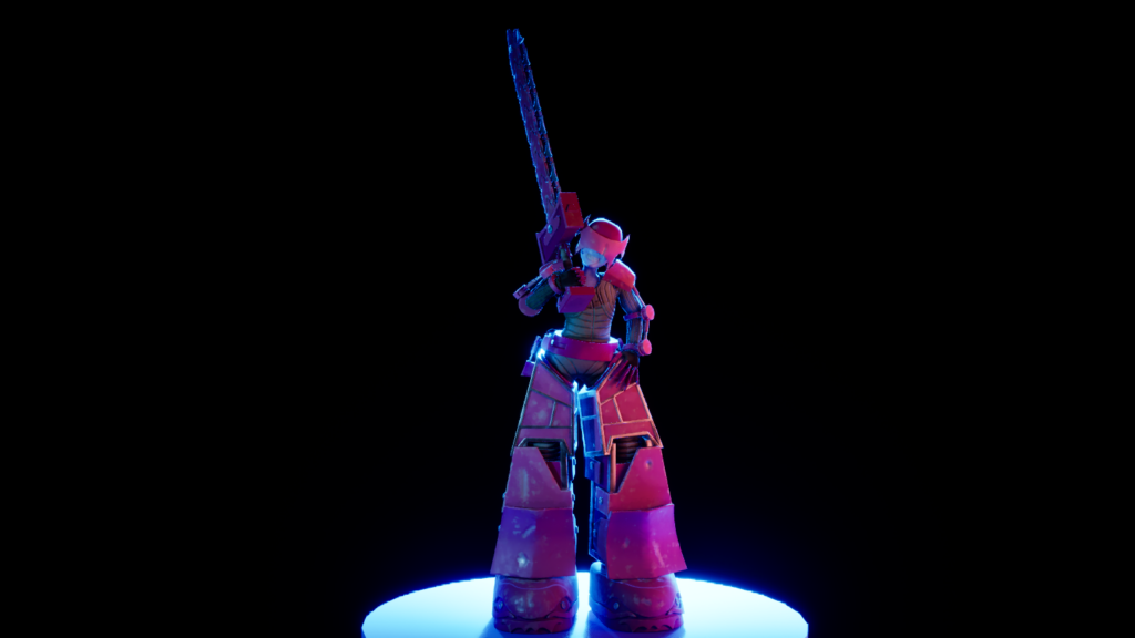 Full view of the character